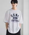 NAVY  カレッジスウェットTシャツ メンズ メール便 対応商品商品サムネイル-5