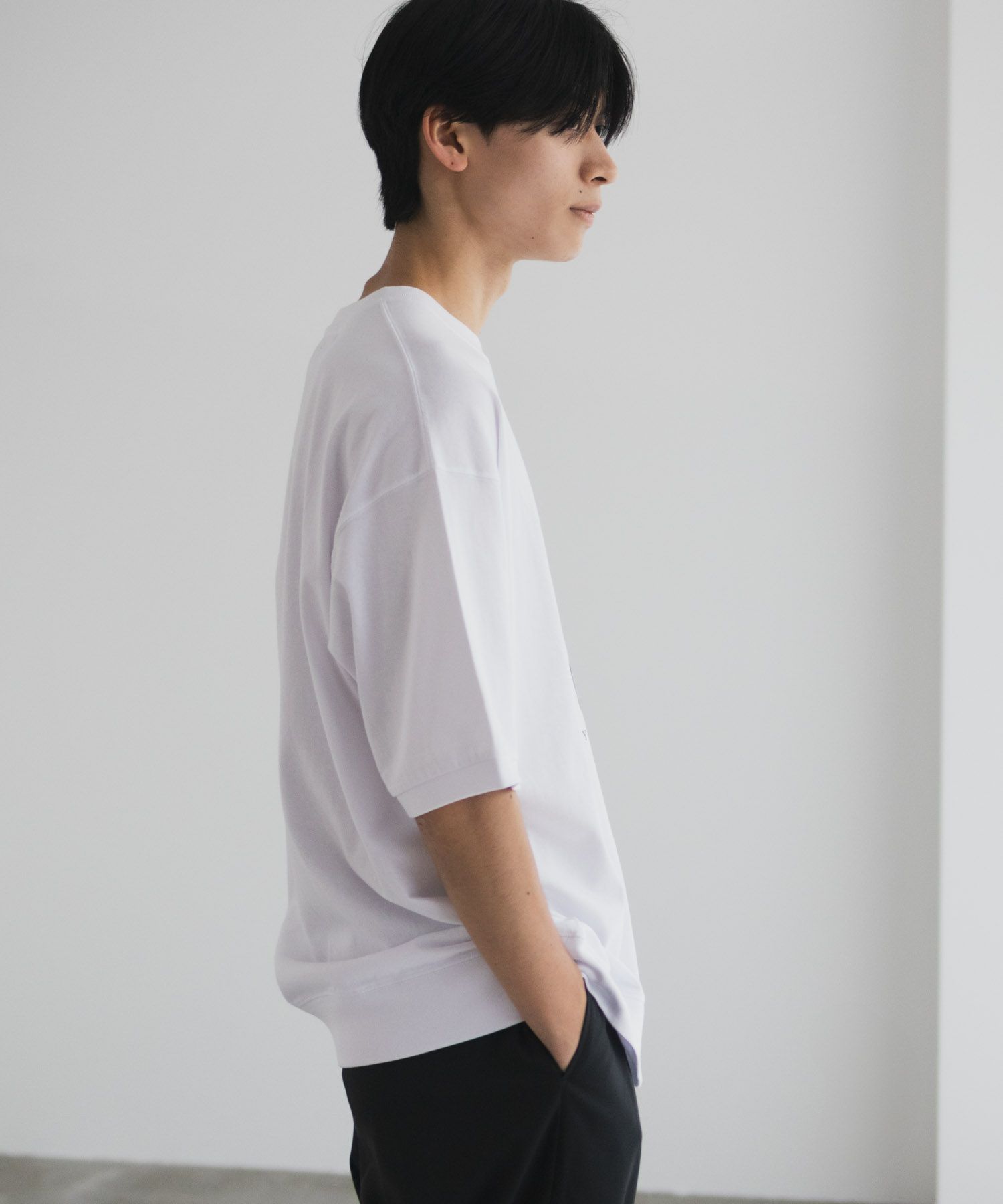 NAVY  カレッジスウェットTシャツ メンズ メール便 対応商品商品画像-8