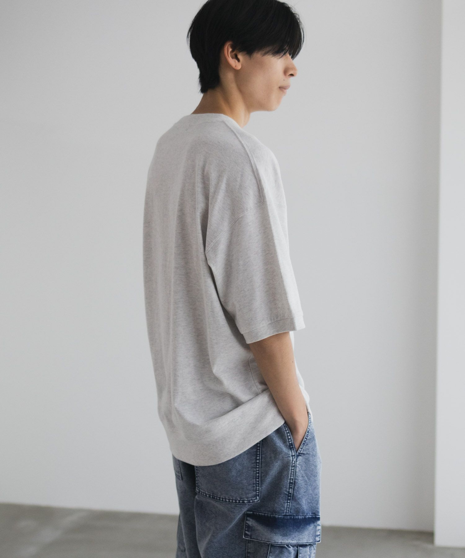 NAVY  カレッジスウェットTシャツ メンズ メール便 対応商品商品画像-13