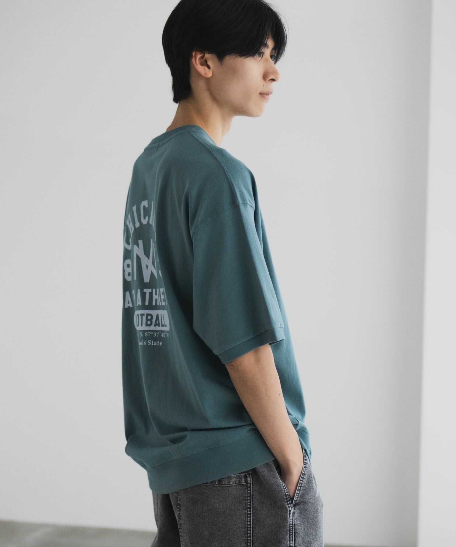 NAVY  カレッジスウェットTシャツ メンズ メール便 対応商品商品サムネイル-17