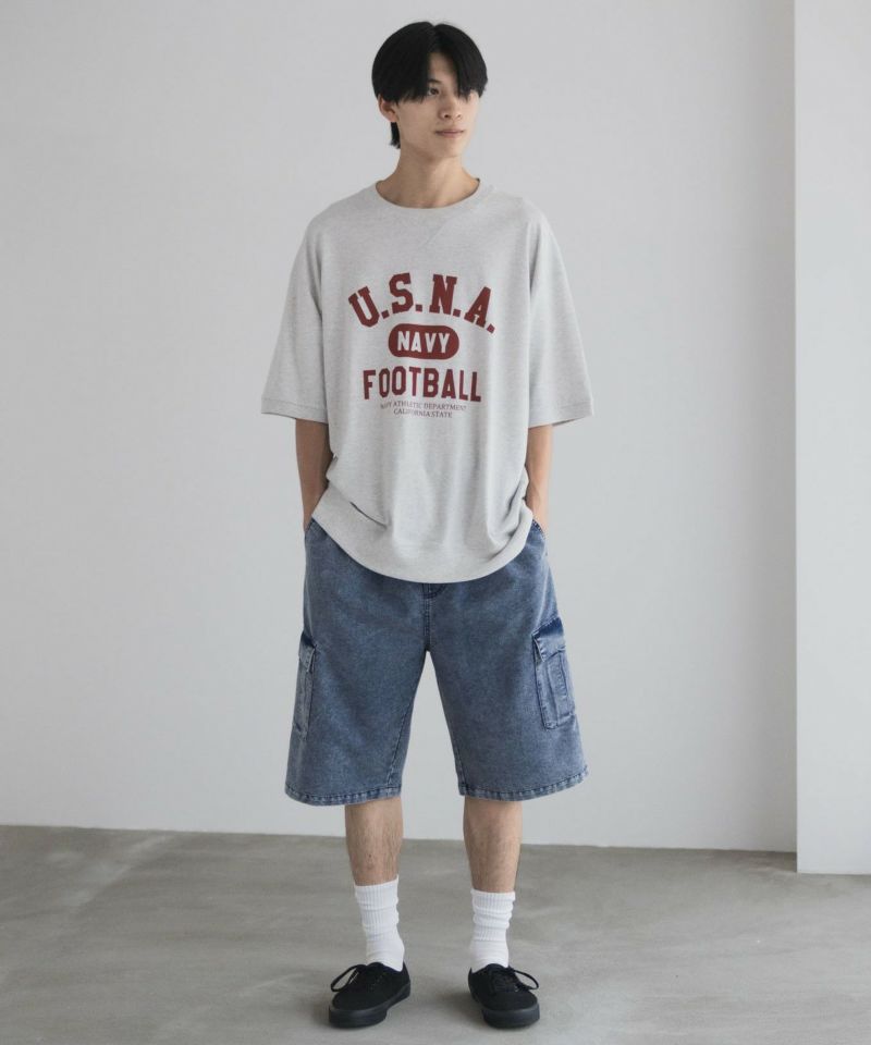 NAVY カレッジスウェットTシャツ メンズ メール便 対応商品商品画像-35