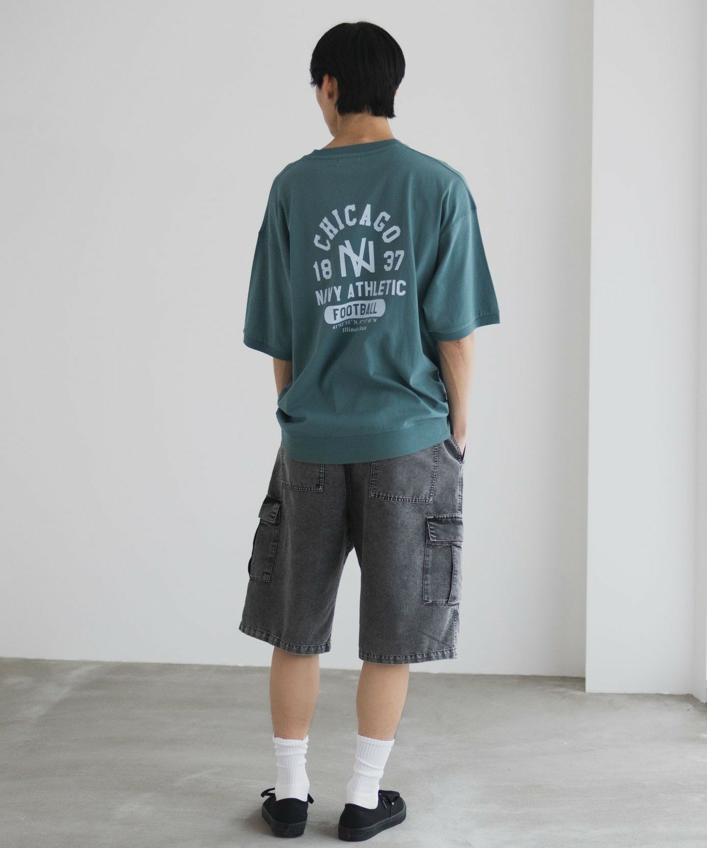 NAVY  カレッジスウェットTシャツ メンズ メール便 対応商品商品サムネイル-36