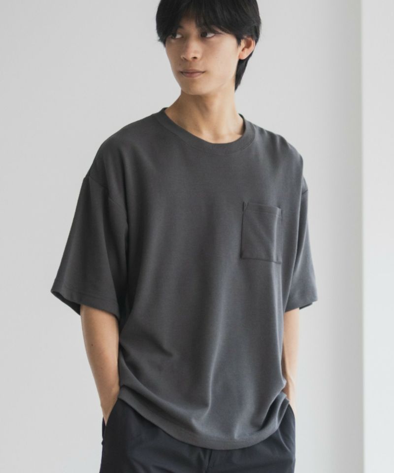 DISCUS  COOLMAX ポンチ素材 冷感Tシャツ メンズ メール便 対応商品商品画像-1