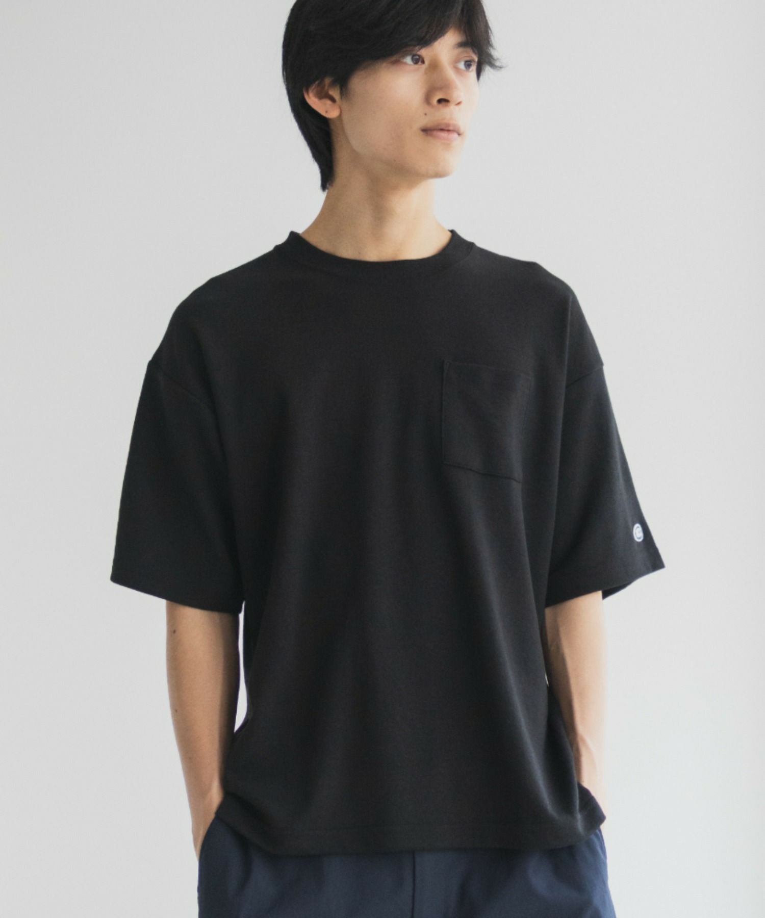 DISCUS COOLMAX ポンチ素材 冷感Tシャツ メンズ ネコポス 対応商品