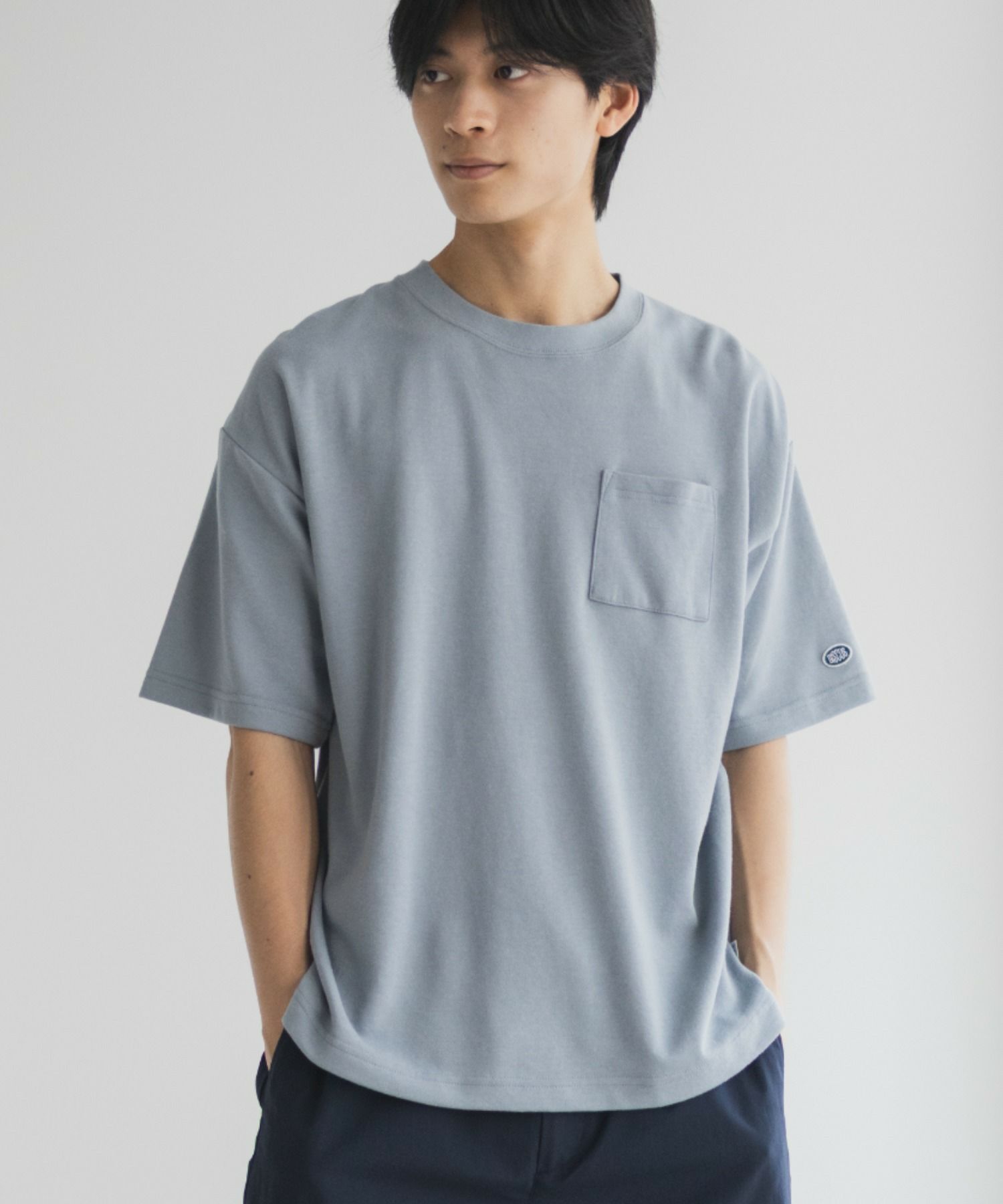 DISCUS COOLMAX ポンチ素材 冷感Tシャツ メンズ ネコポス 対応商品