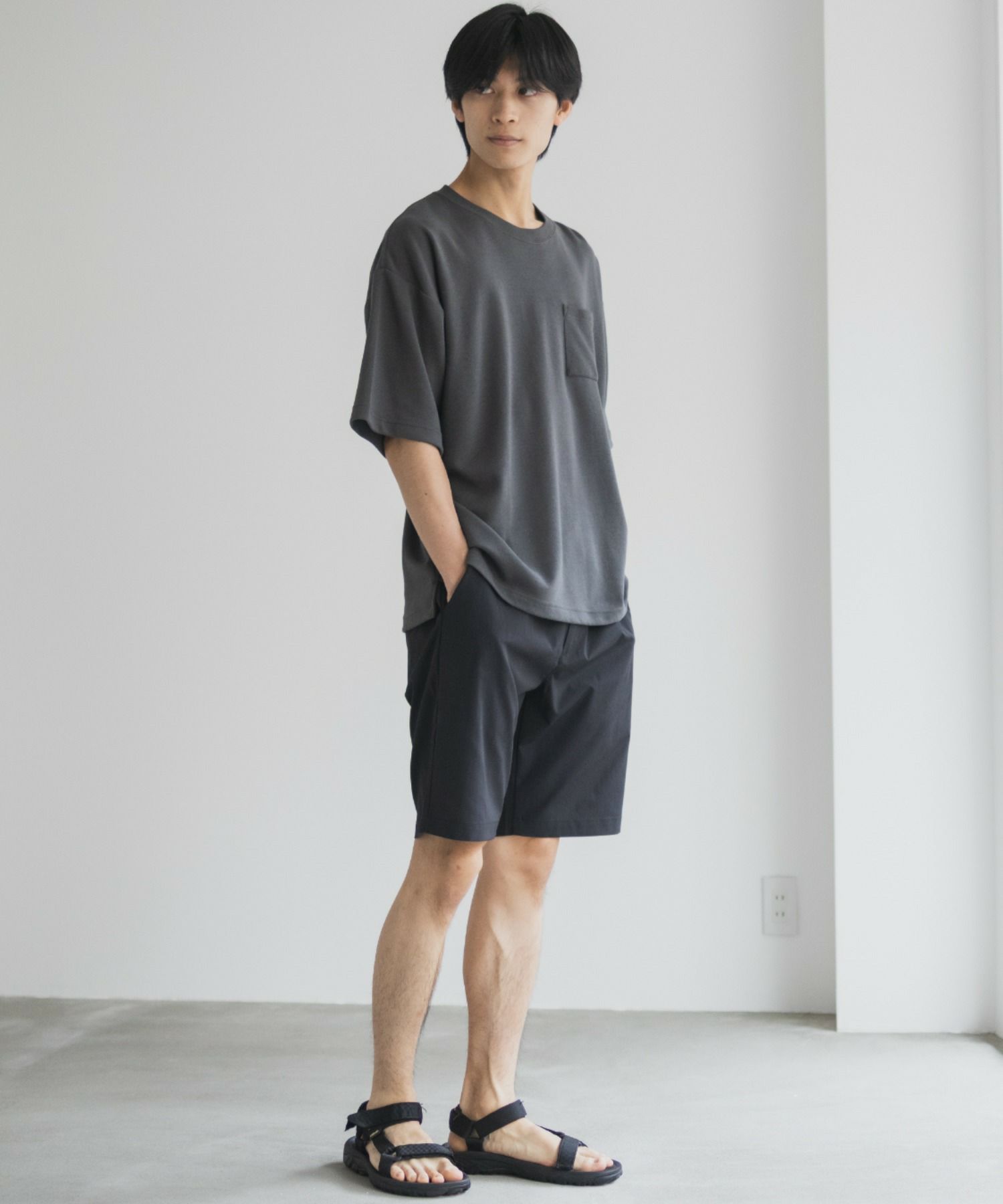 DISCUS COOLMAX ポンチ素材 冷感Tシャツ メンズ ネコポス 対応商品