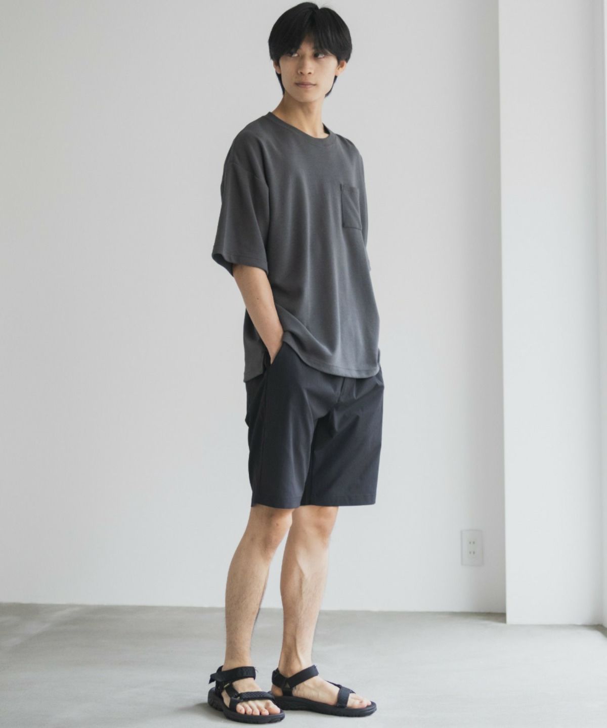 DISCUS COOLMAX ポンチ素材 冷感Tシャツ メンズ ネコポス 対応商品