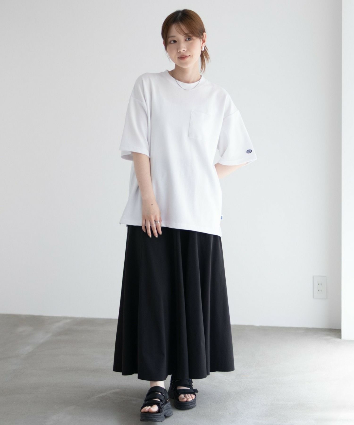 DISCUS  COOLMAX ポンチ素材 冷感Tシャツ メンズ メール便 対応商品商品画像-15