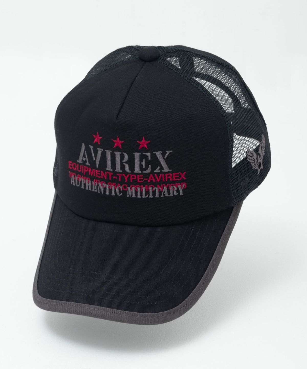 AVIREX スターモチーフ パイピングメッシュキャップ メンズ