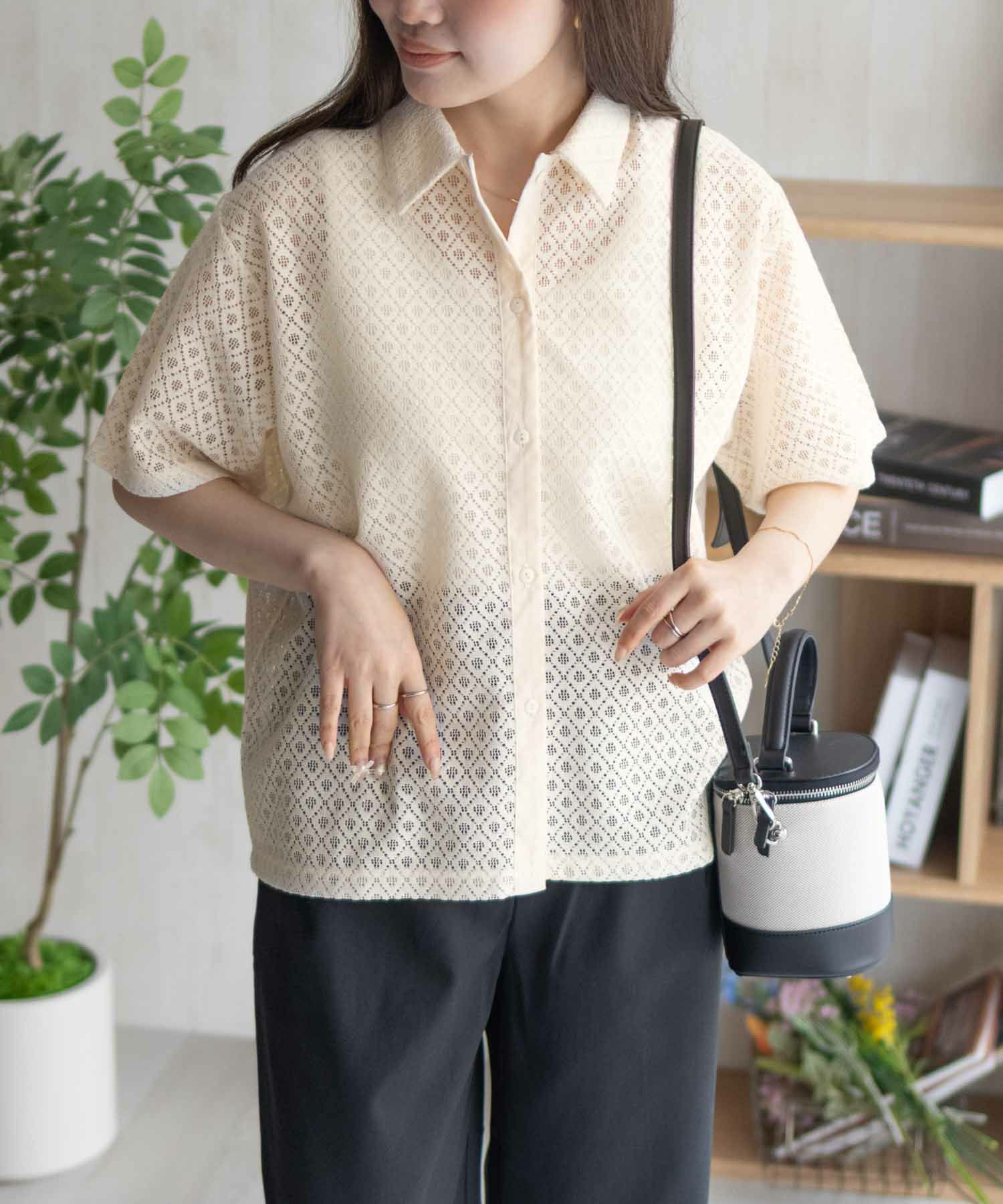 Howdy Marie レースシャツ レディース