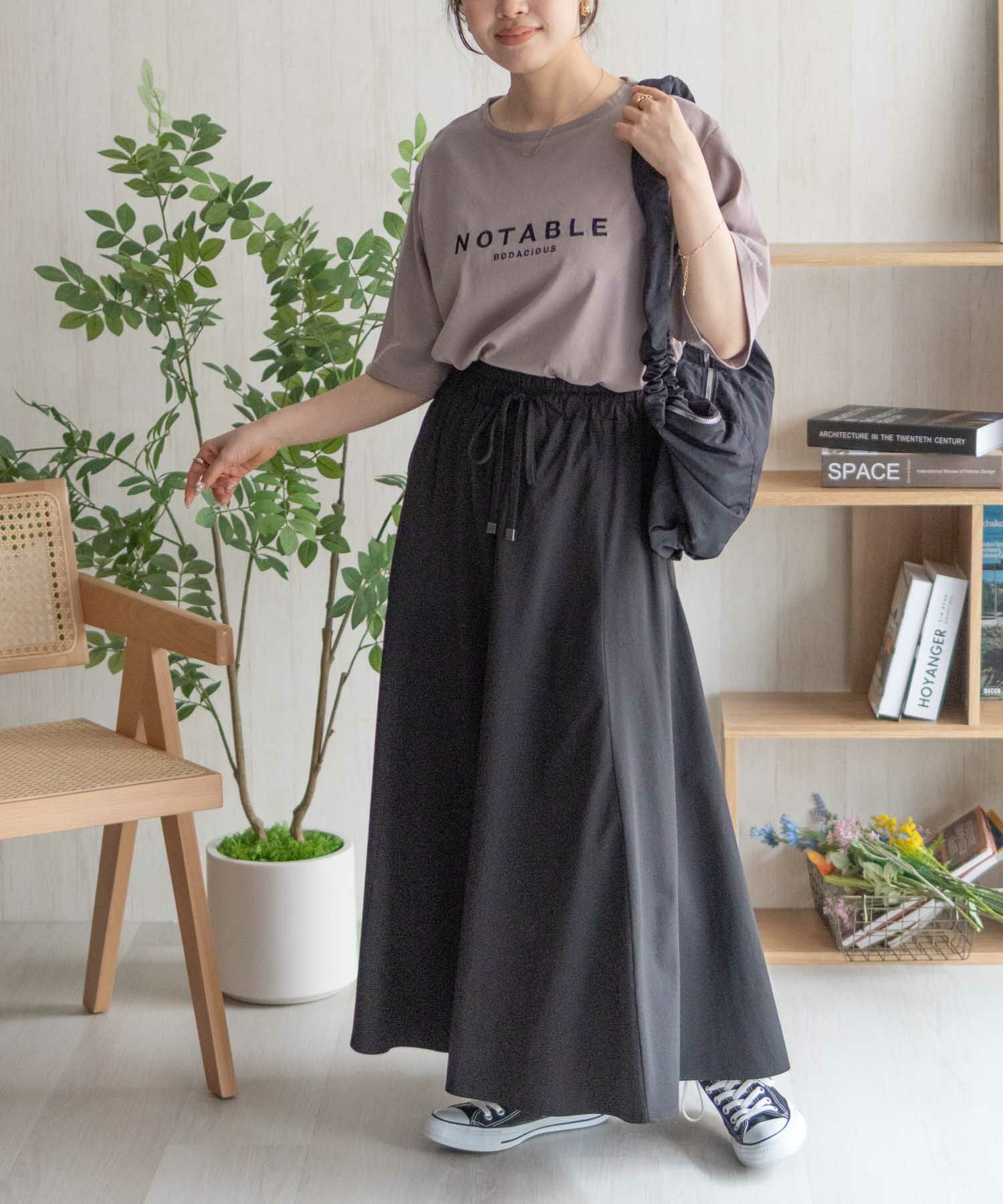 nAvy ロゴ刺繍Tシャツ レディース メール便 対応商品商品サムネイル-17
