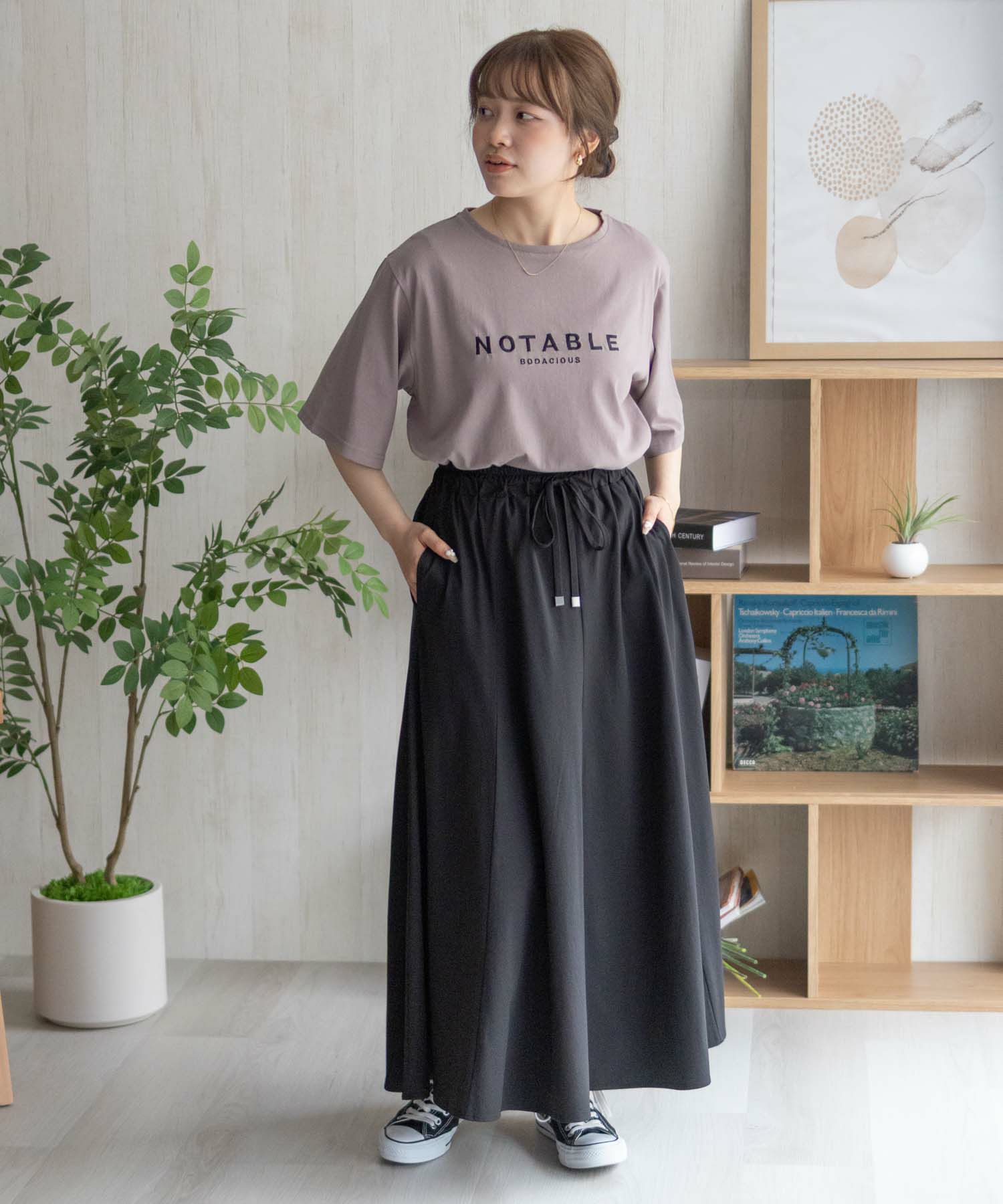 nAvy ロゴ刺繍Tシャツ レディース メール便 対応商品商品サムネイル-29