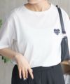 nAvy ハートロゴ刺繍Tシャツ レディース ネコポス 対応商品