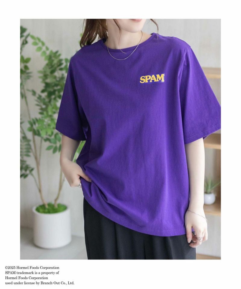 SPAM(R) Brand  プリントTシャツ レディース ネコポス 対応商品商品画像-2