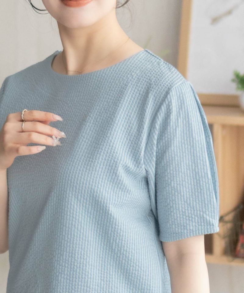 nAvy 袖タックプルオーバー レディース商品画像-4