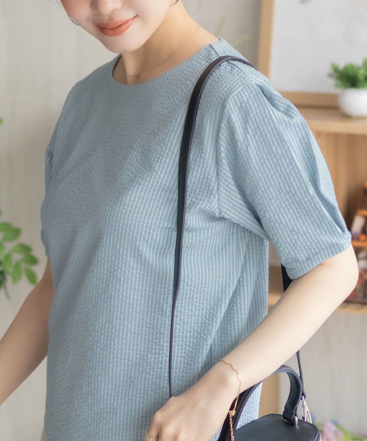 nAvy 袖タックプルオーバー レディース