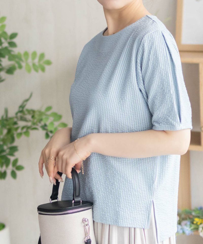 nAvy 袖タックプルオーバー レディース