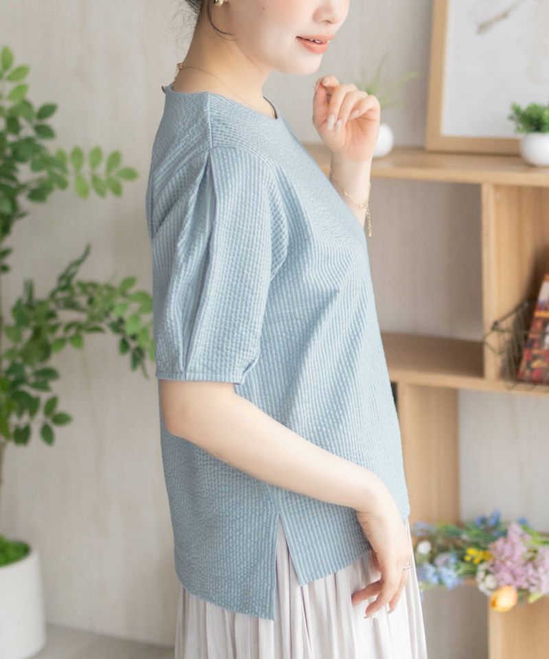 nAvy 袖タックプルオーバー レディース商品画像-8