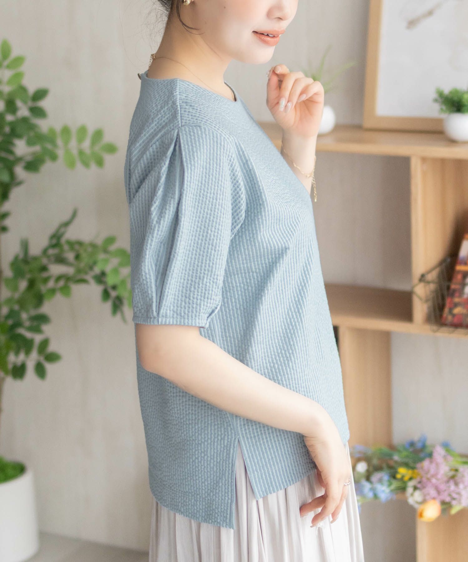 nAvy 袖タックプルオーバー レディース商品サムネイル-8