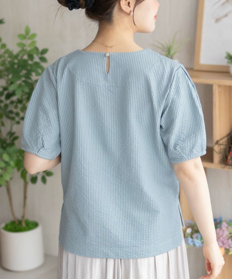 nAvy 袖タックプルオーバー レディース商品画像-9