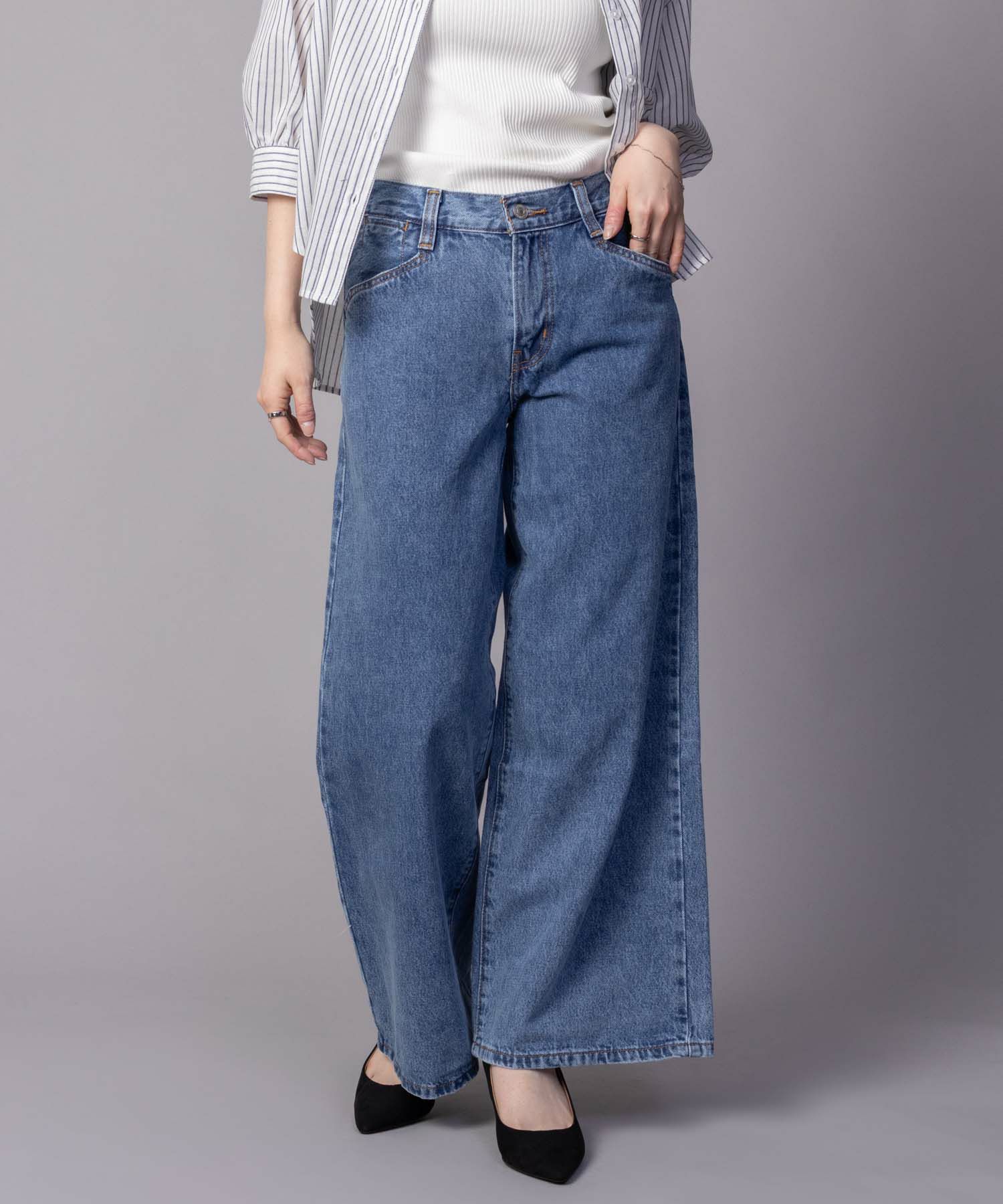 [期間限定価格]Levi's  94 BAGGY WIDE LEG バギーパンツ レディース商品サムネイル-2