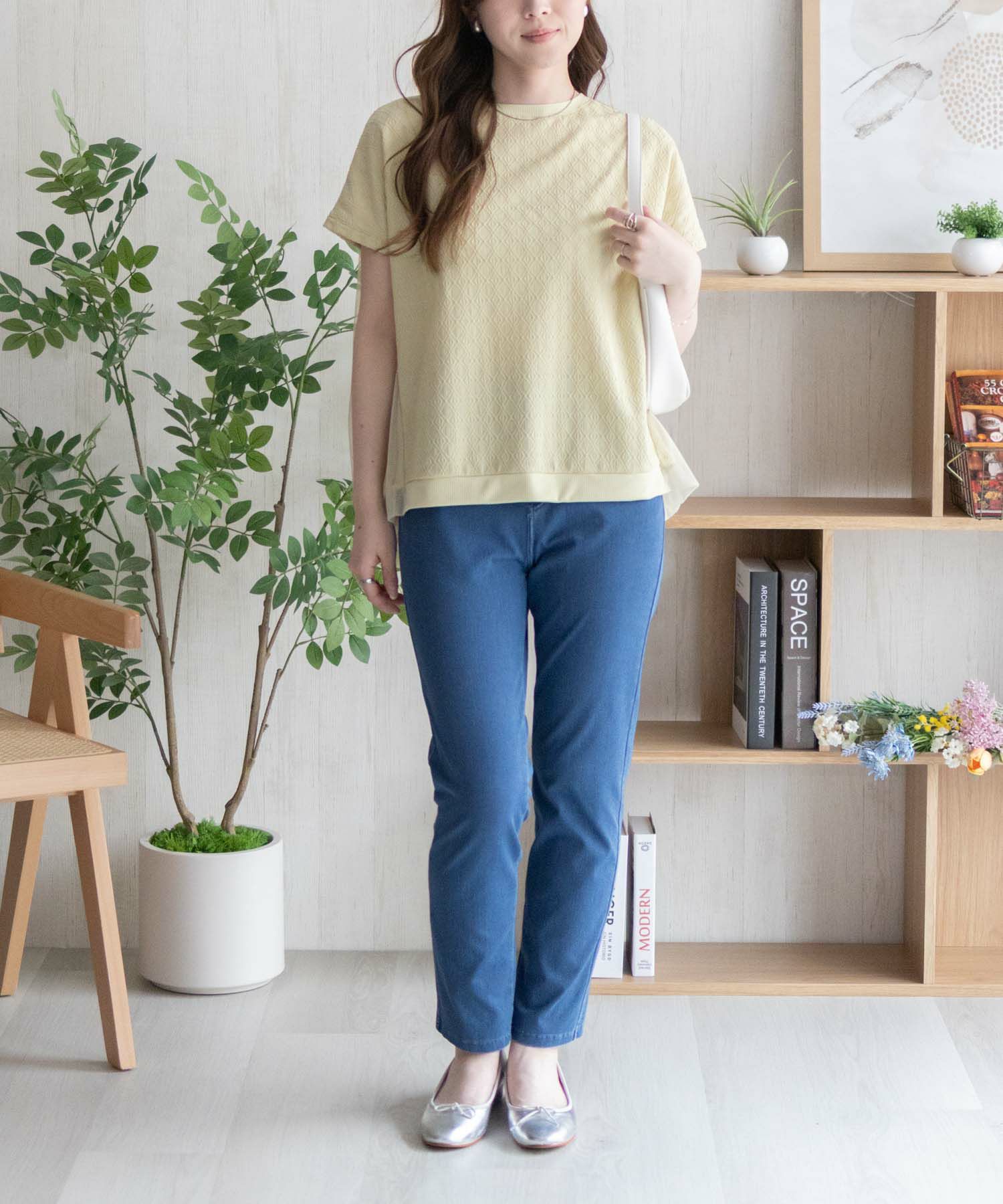 nAvy SARARI ひんやりフローズンストレートパンツ レディース