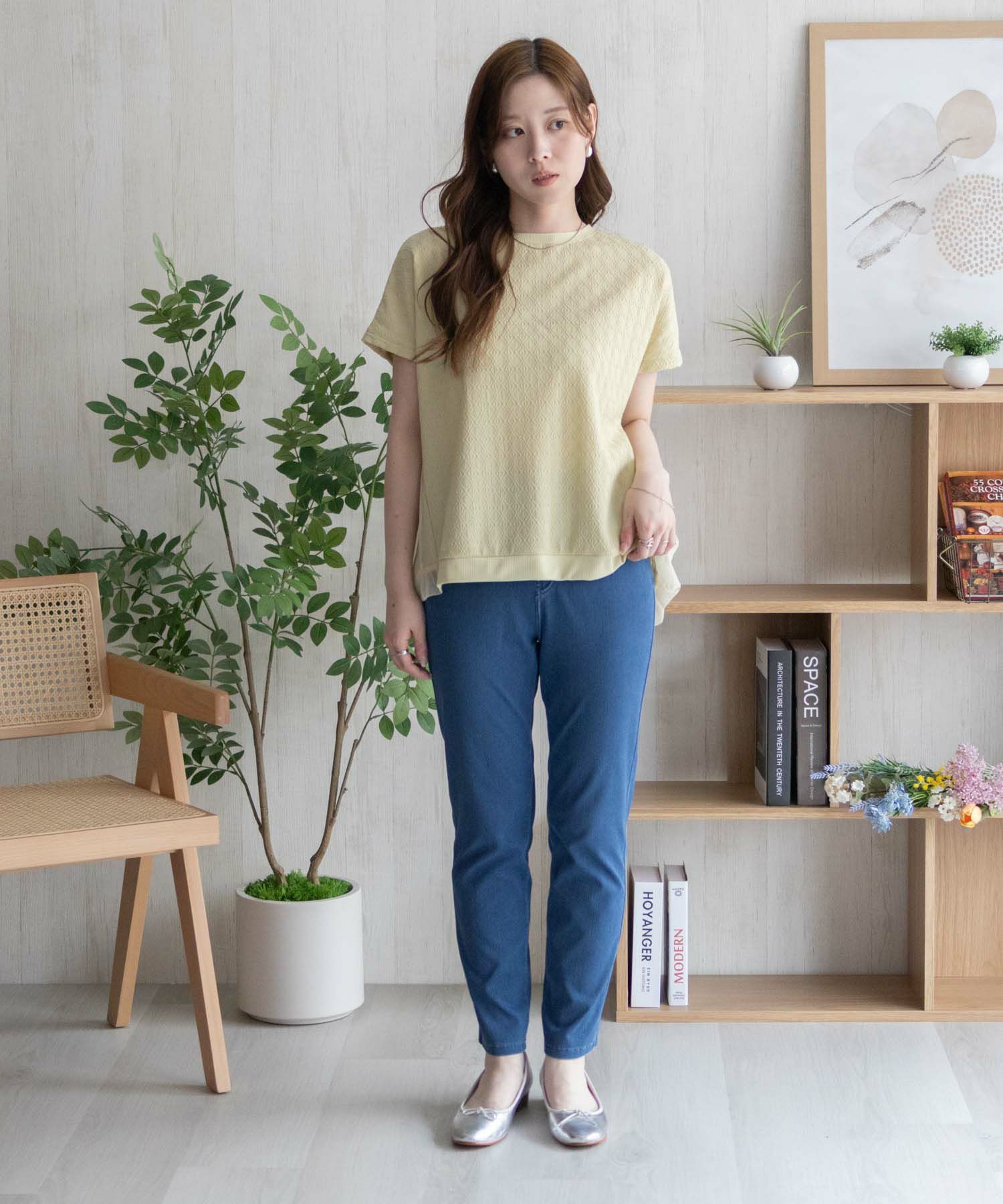 nAvy SARARI  ひんやりフローズンストレートパンツ レディース商品画像-38