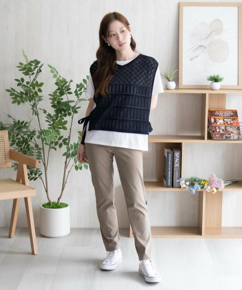 nAvy SARARI  ひんやりフローズンストレートパンツ レディース商品画像-40