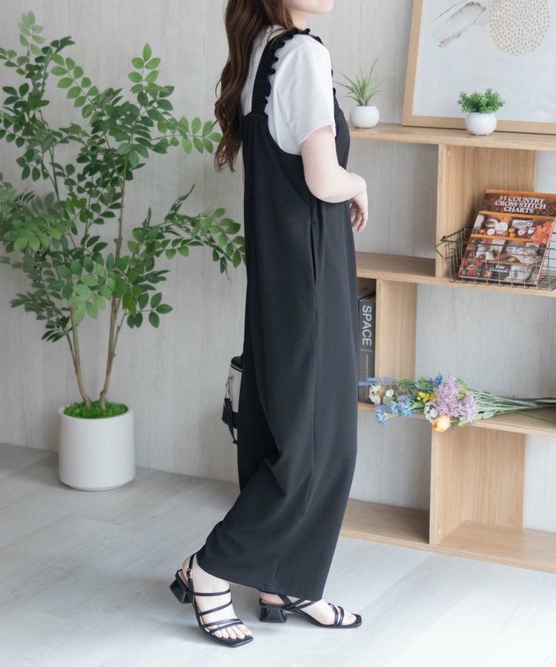 nAvy  ポリツイルサロペットアンサンブル レディース商品画像-7