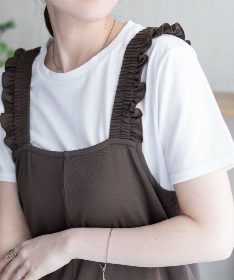 nAvy  ポリツイルサロペットアンサンブル レディース商品画像-10