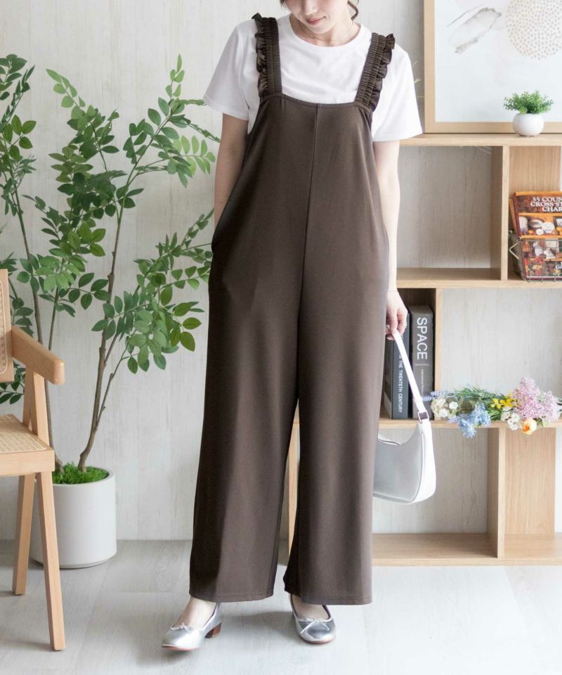 nAvy  ポリツイルサロペットアンサンブル レディース商品画像-13