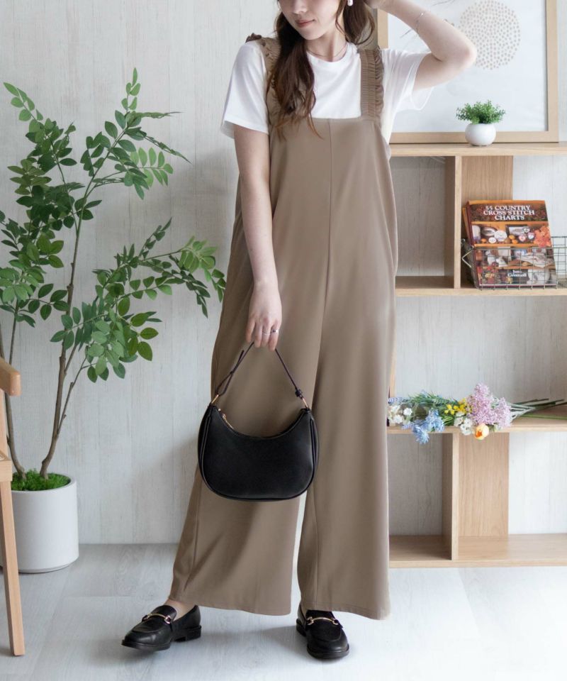 nAvy  ポリツイルサロペットアンサンブル レディース商品画像-15