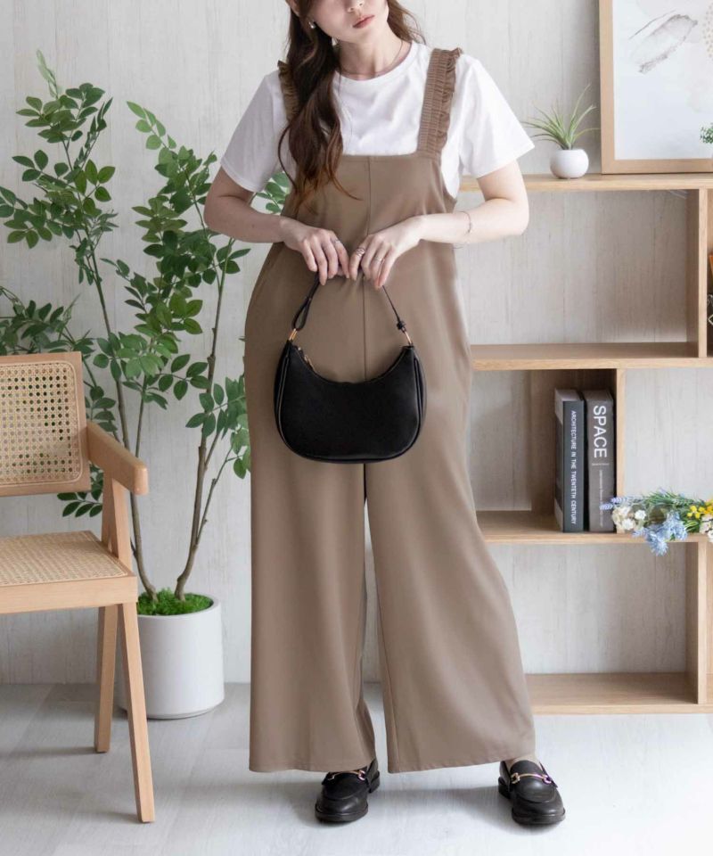 nAvy ポリツイルサロペットアンサンブル レディース商品画像-17