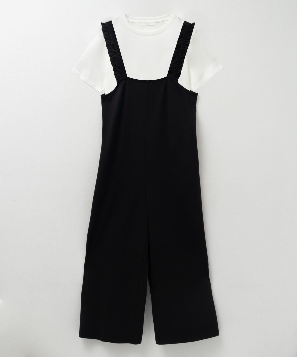 nAvy ポリツイルサロペットアンサンブル レディース