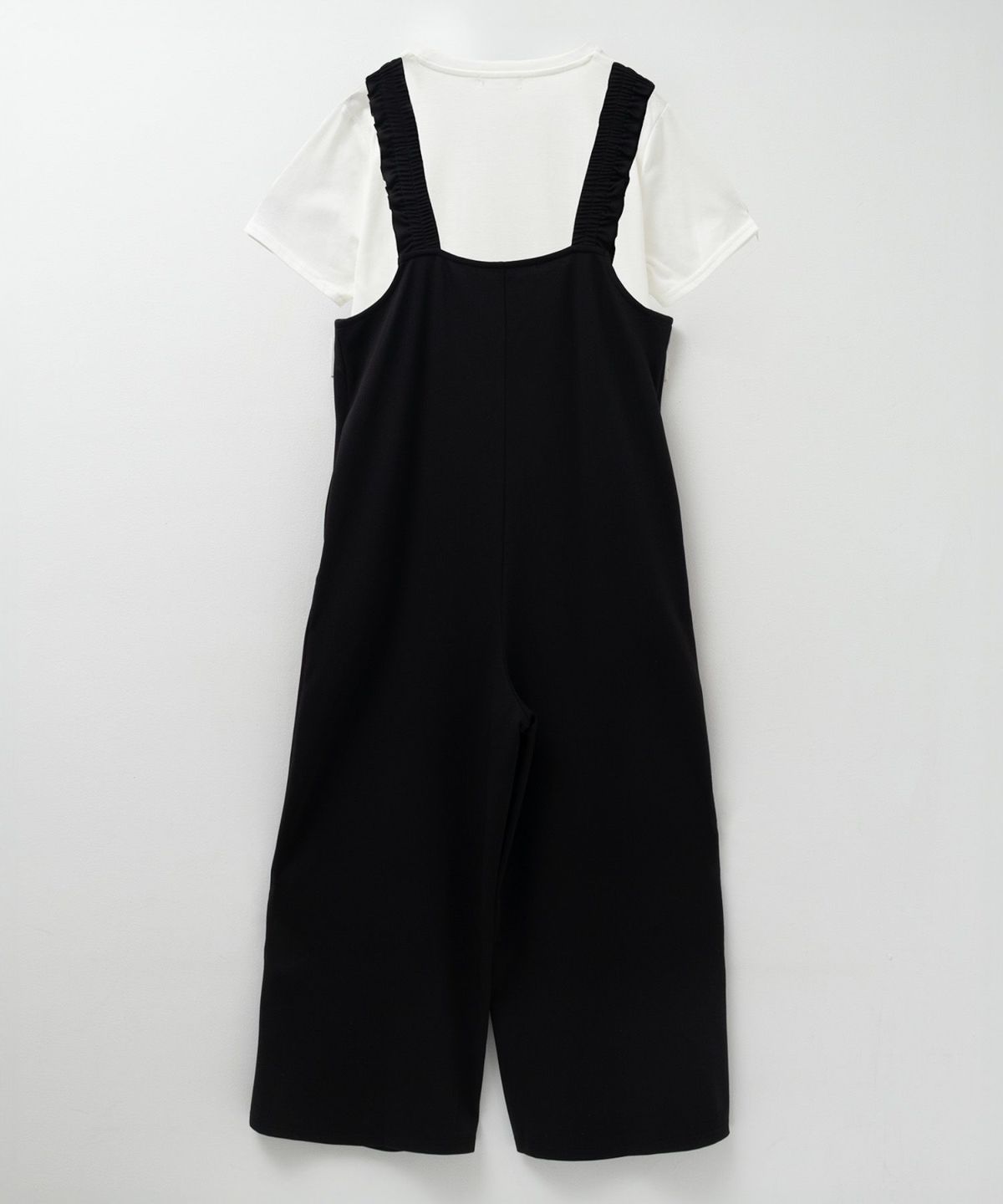 nAvy ポリツイルサロペットアンサンブル レディース