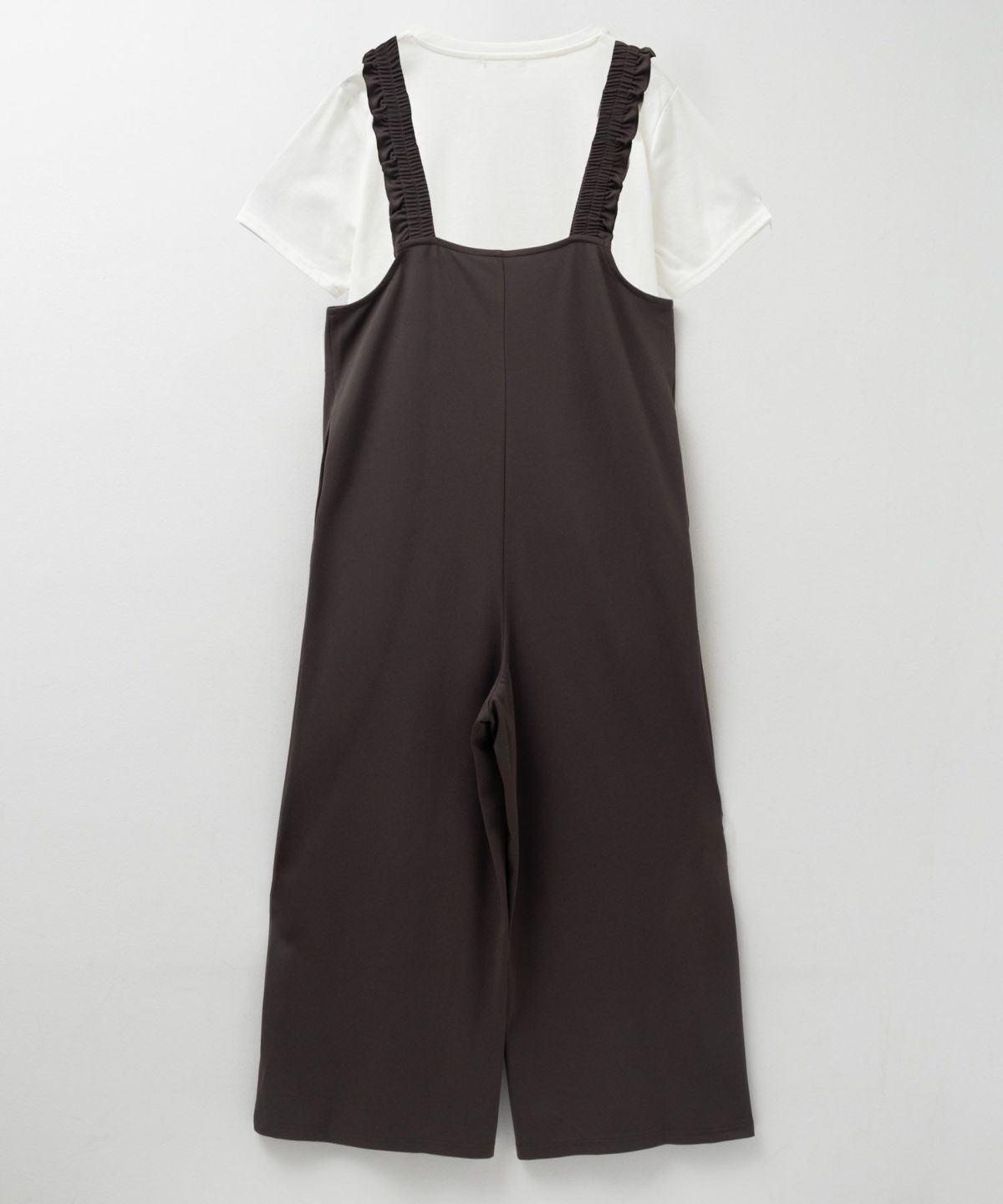 nAvy ポリツイルサロペットアンサンブル レディース