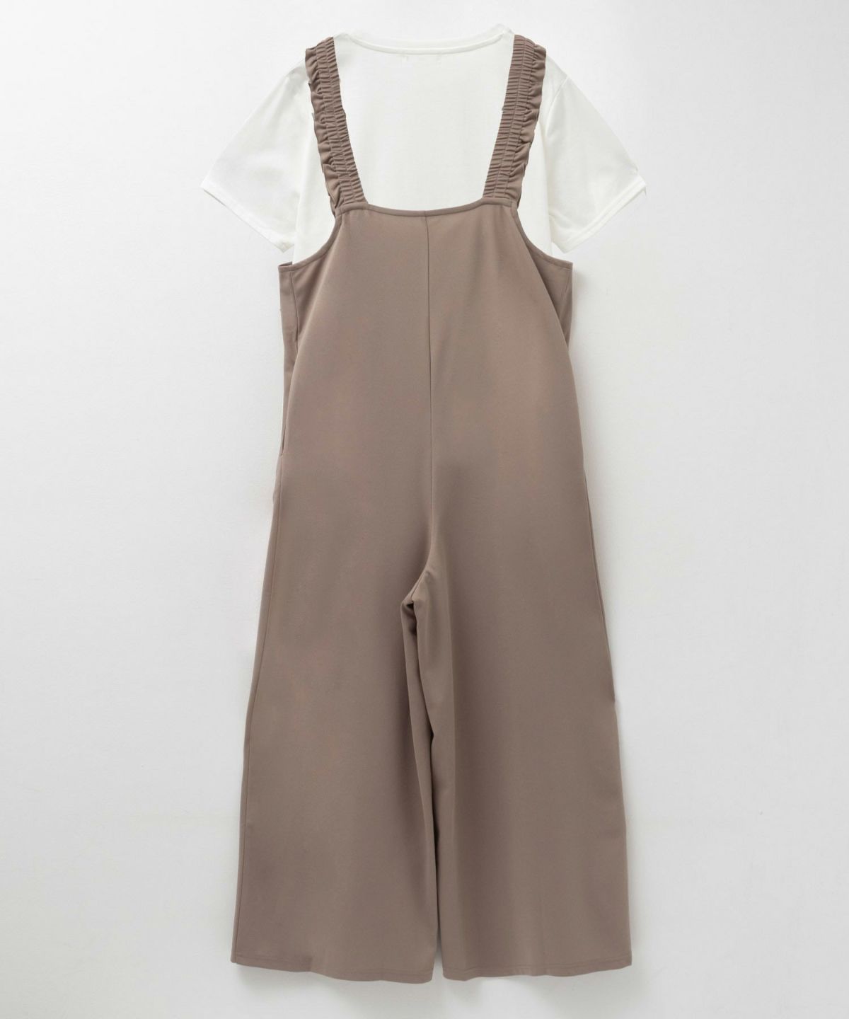 nAvy ポリツイルサロペットアンサンブル レディース