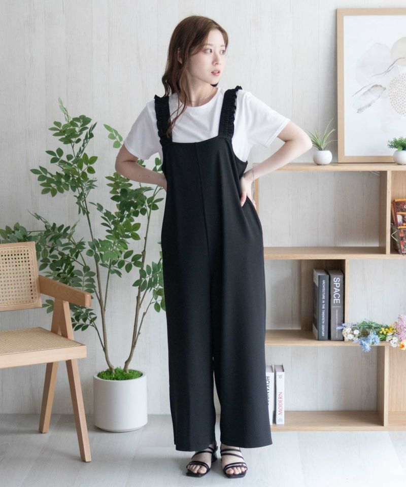 nAvy  ポリツイルサロペットアンサンブル レディース商品画像-28