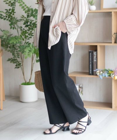 nAvy SARARI ひんやりフローズンセミワイドパンツ レディース