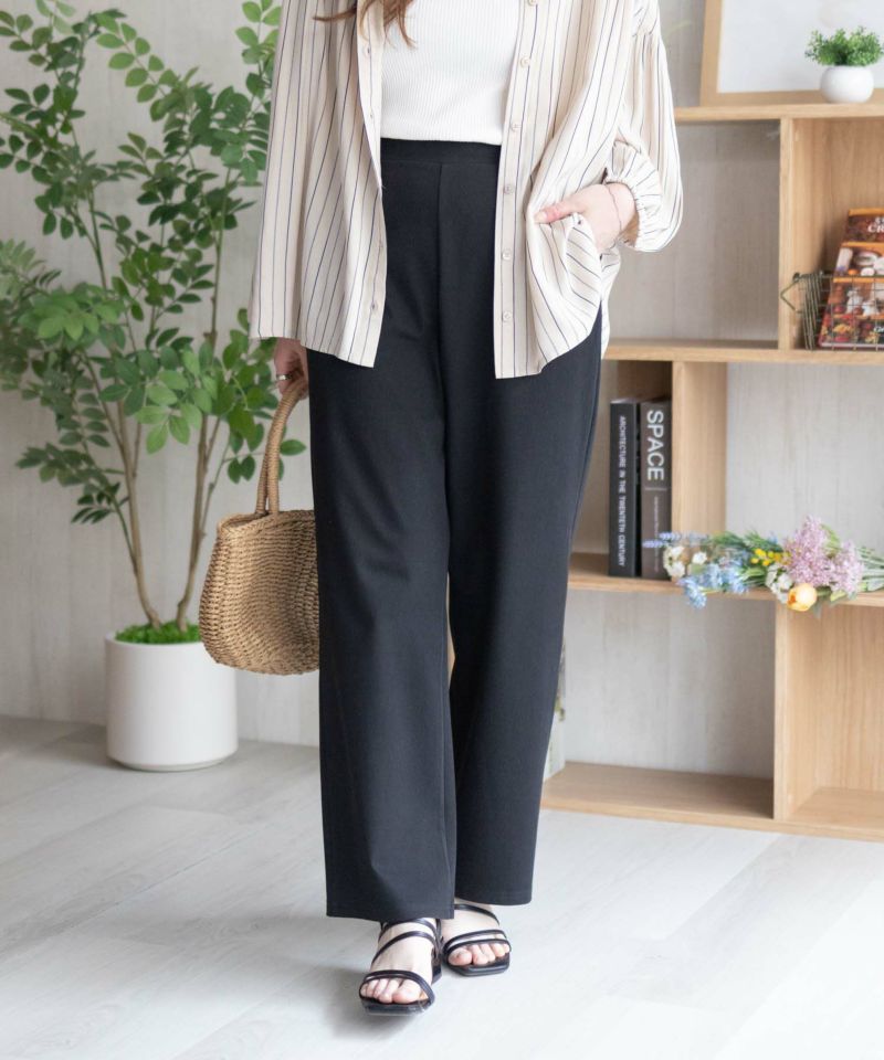 nAvy SARARI  ひんやりフローズンセミワイドパンツ レディース商品画像-7