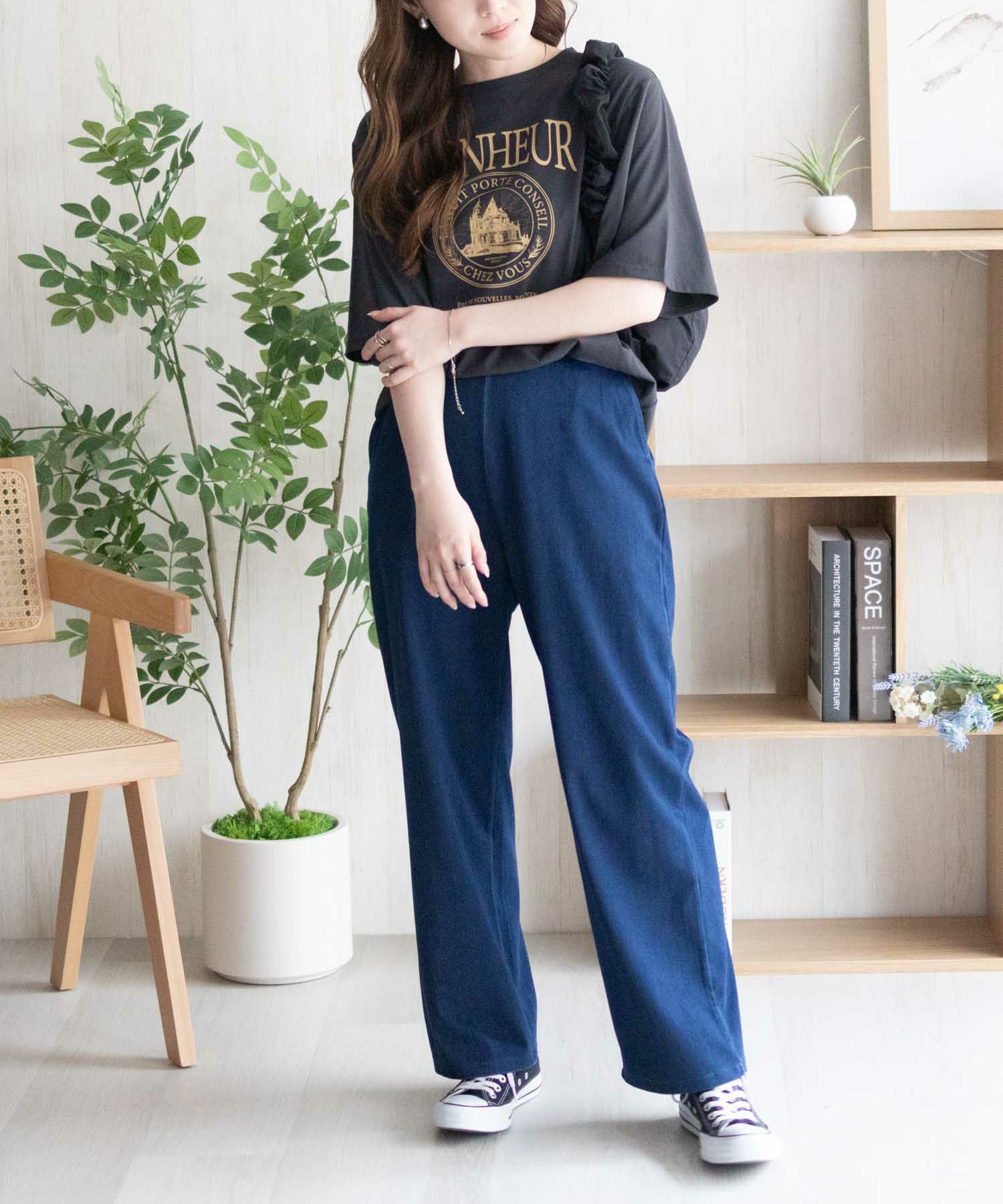 nAvy SARARI  ひんやりフローズンセミワイドパンツ レディース商品画像-13