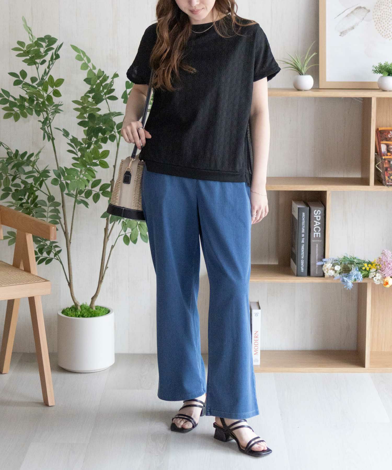 nAvy SARARI  ひんやりフローズンセミワイドパンツ レディース商品画像-16