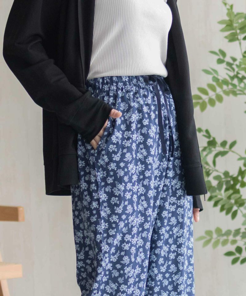 nAvy SARARI  レーヨンステテコ フラワー柄 レディース商品画像-20