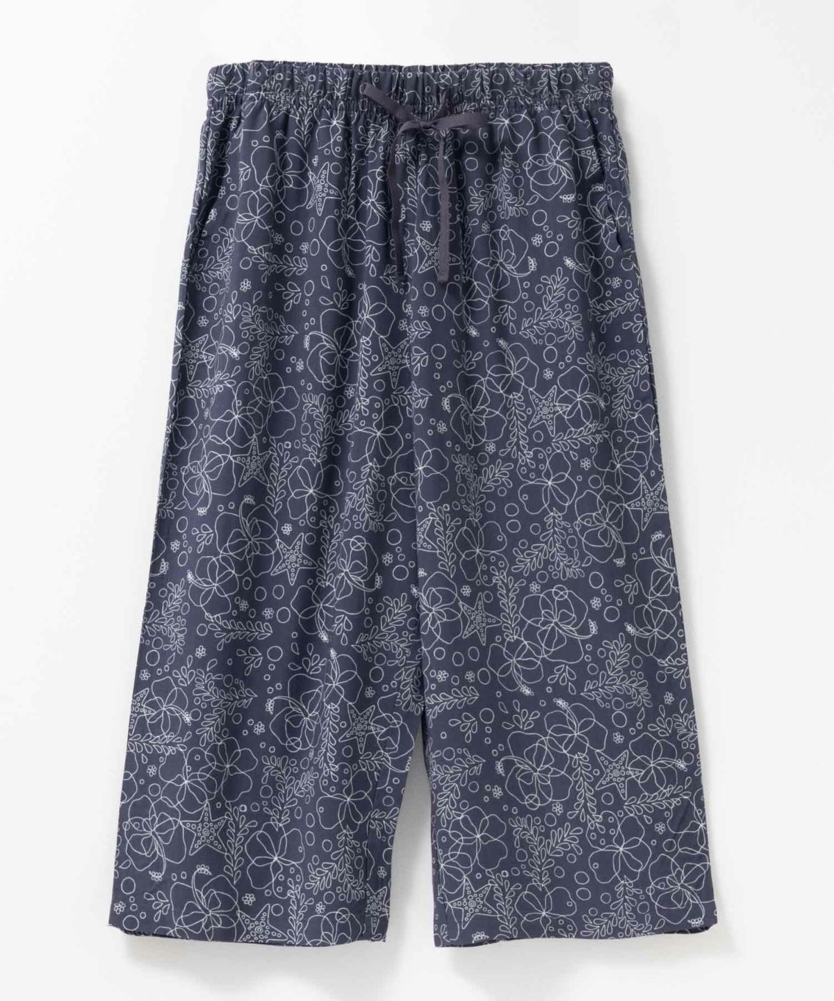 nAvy SARARI レーヨンステテコ フラワー柄 レディース