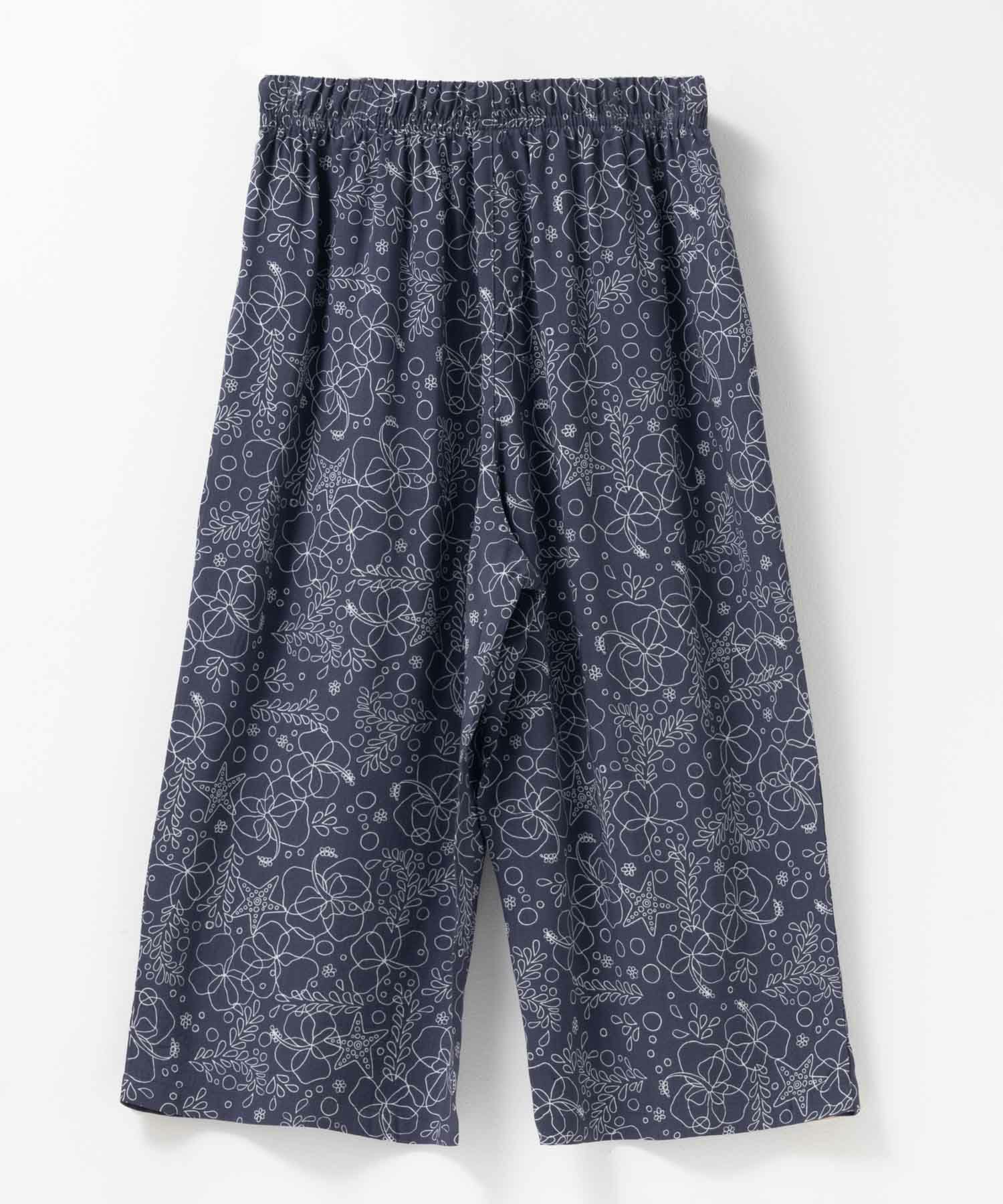nAvy SARARI レーヨンステテコ フラワー柄 レディース