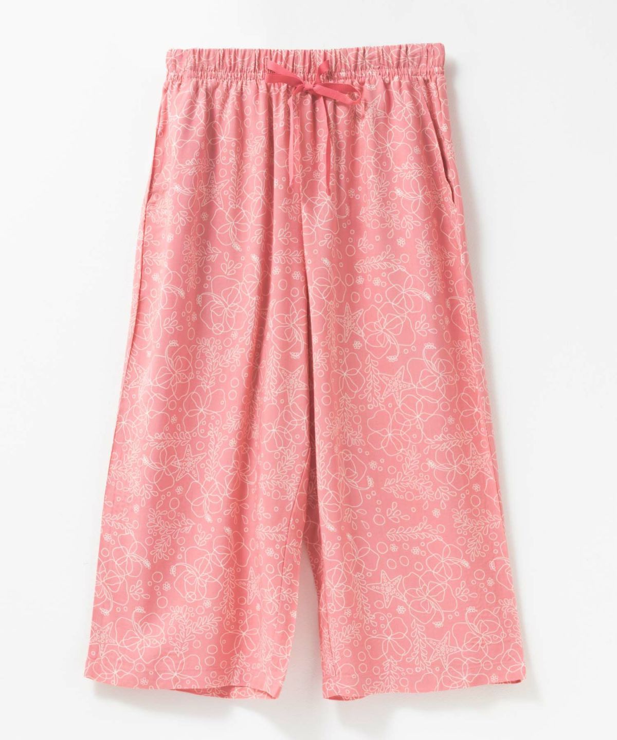 nAvy SARARI レーヨンステテコ フラワー柄 レディース