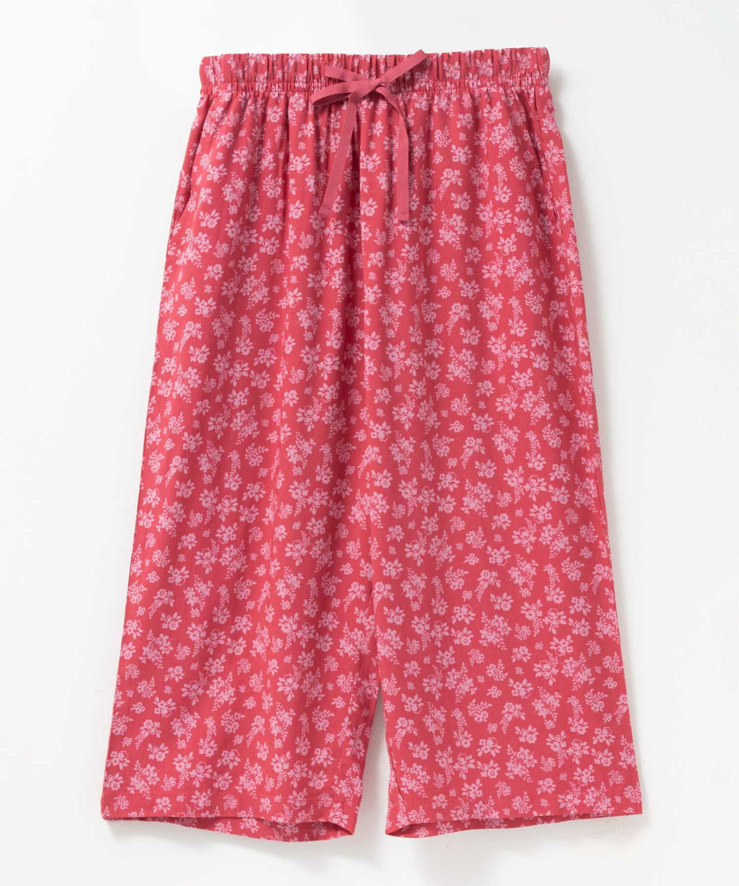 nAvy SARARI レーヨンステテコ フラワー柄 レディース