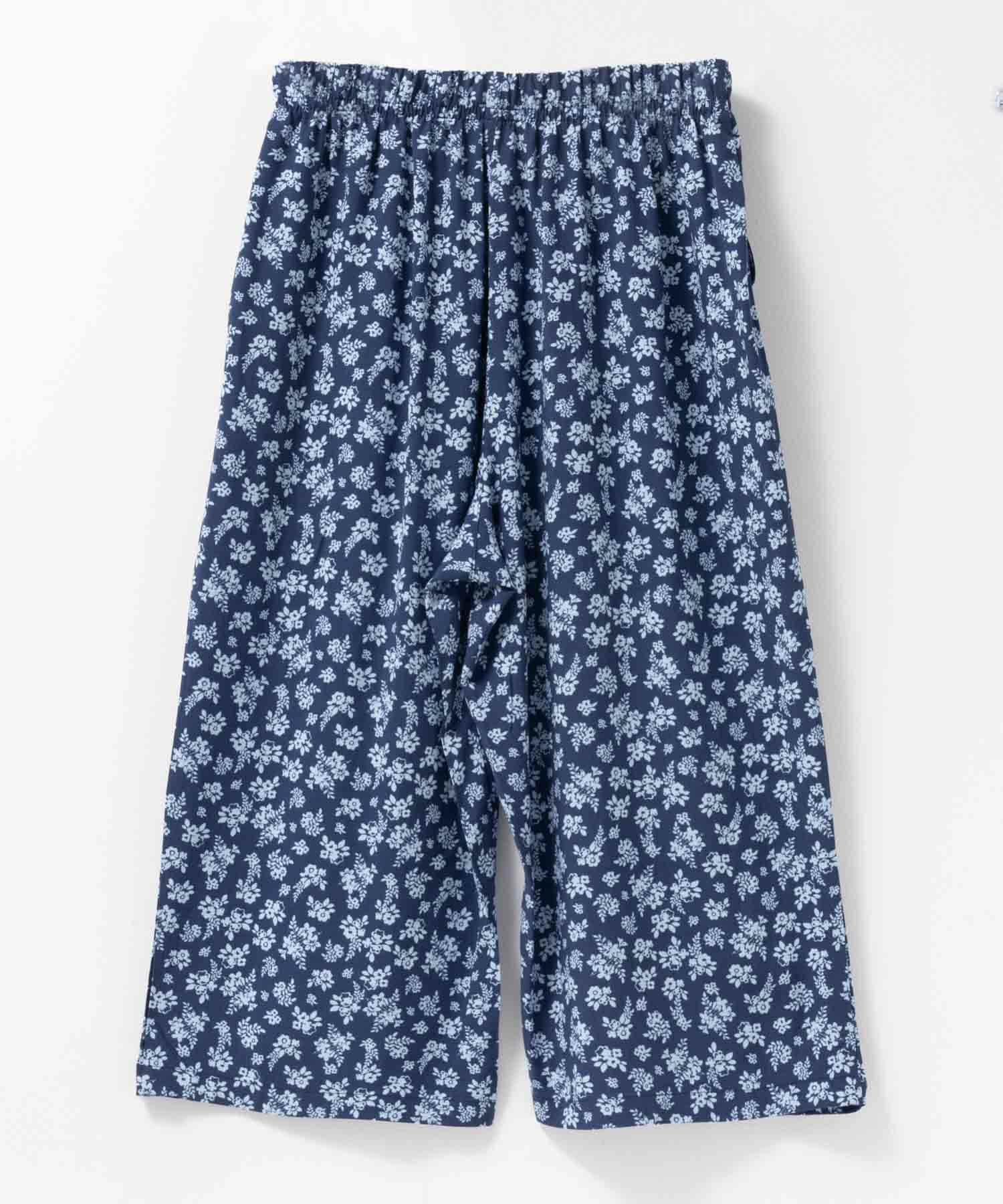 nAvy SARARI レーヨンステテコ フラワー柄 レディース