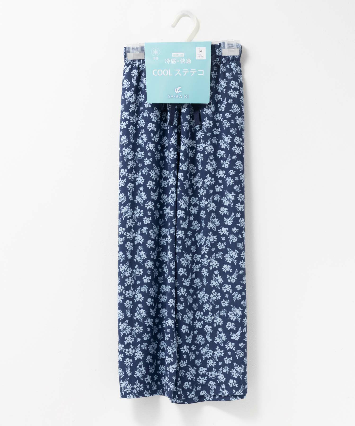 nAvy SARARI レーヨンステテコ フラワー柄 レディース