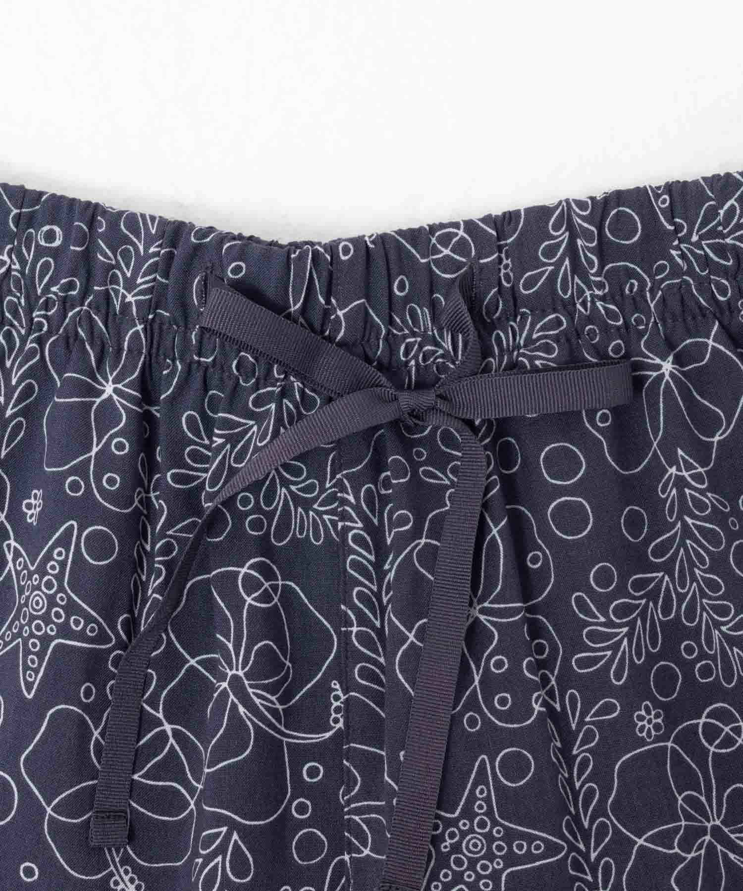 nAvy SARARI レーヨンステテコ フラワー柄 レディース